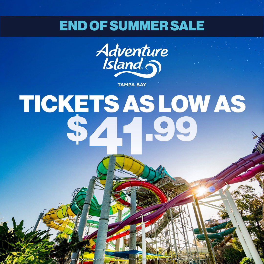 Adventure Island Tampa Bay's End Of Summer Sale: Tickets From $41.99