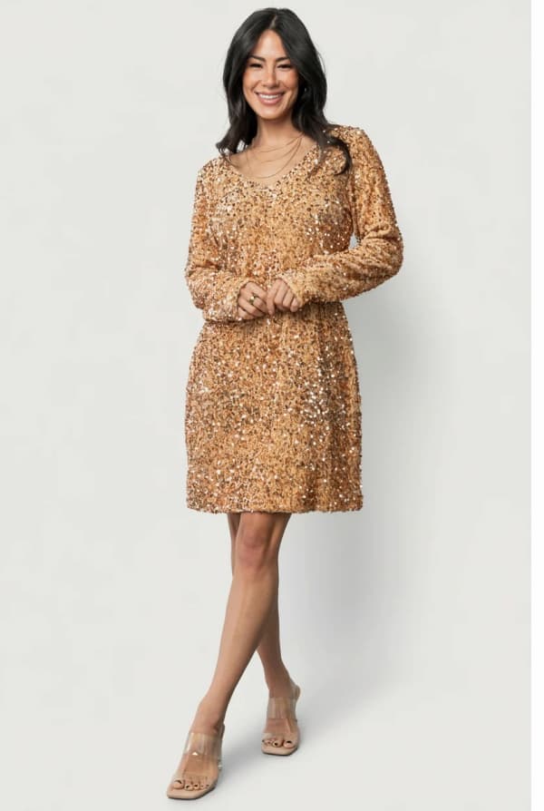 Mira Sequin Short Dress