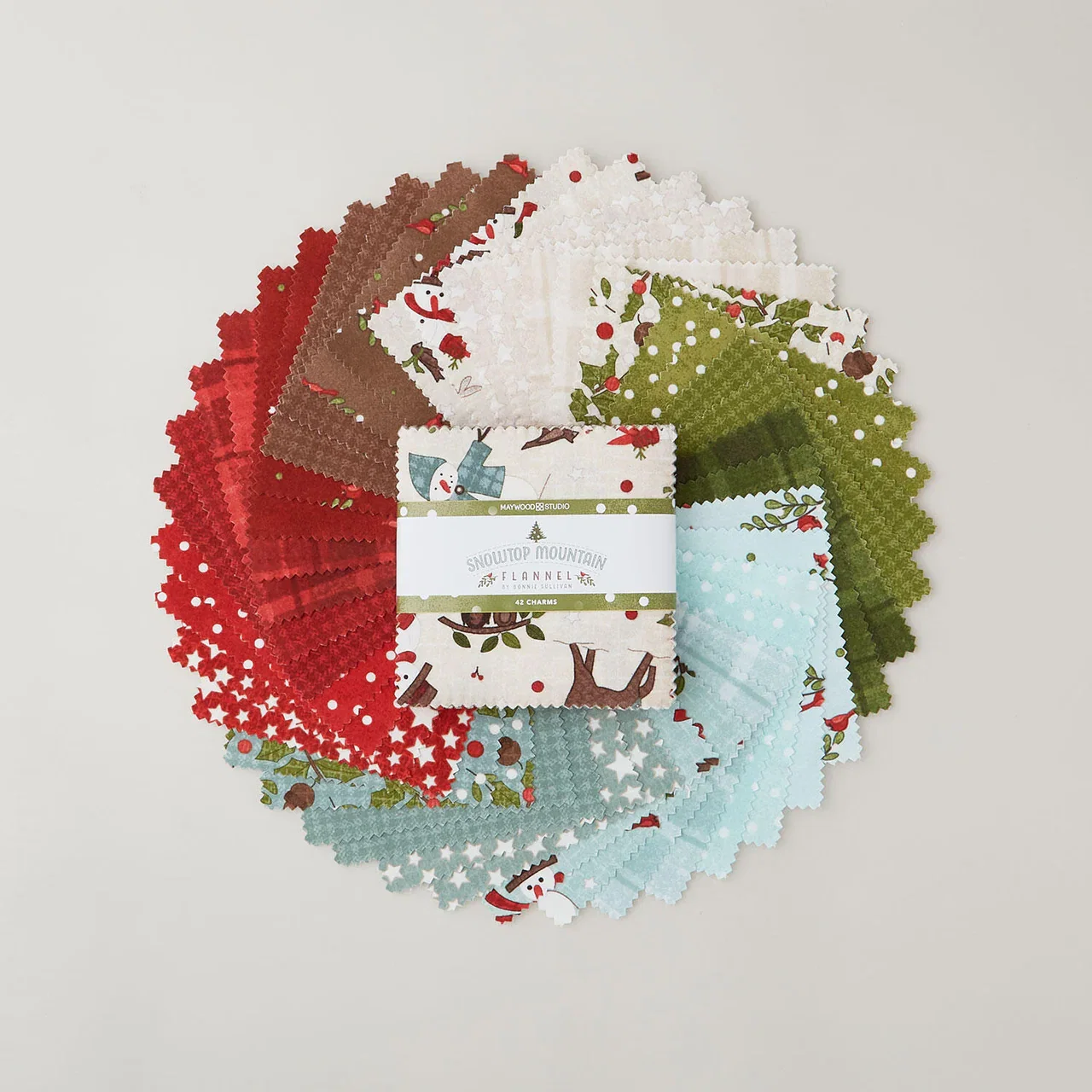 Snowtop Mountain Flannel Charm Pack