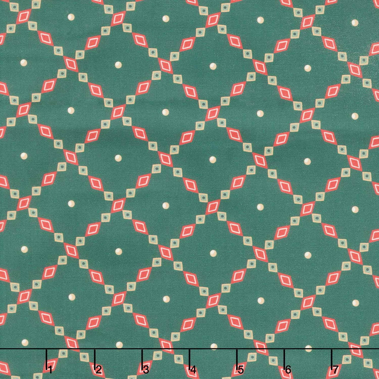 Holiday Nutcracker Collection - Lattice Evergreen Yardage