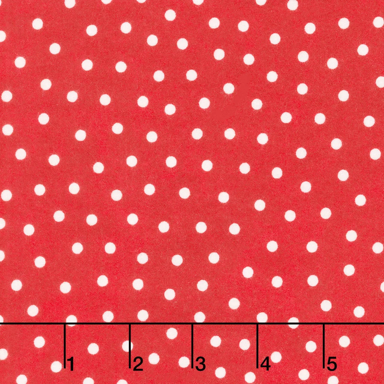 Snowtop Mountain Flannel - Dots Red Yardage