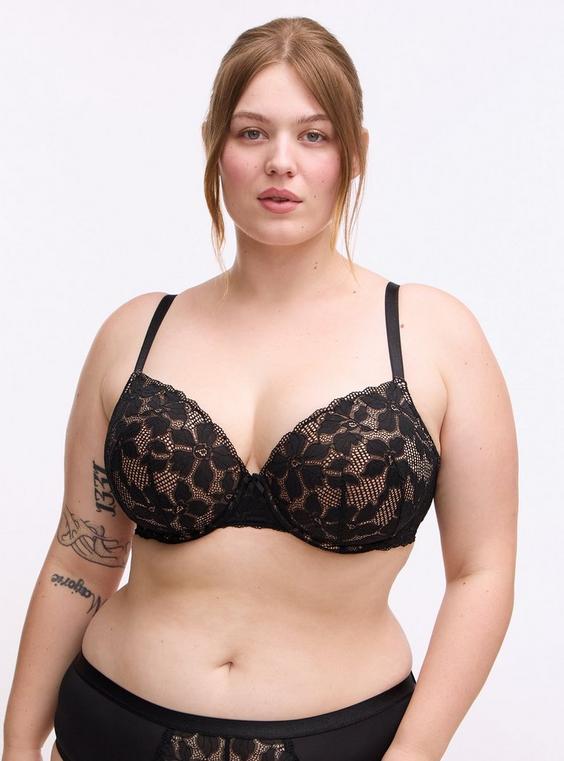 Ava Perfect Coverage Lightly Lined Lace Bra