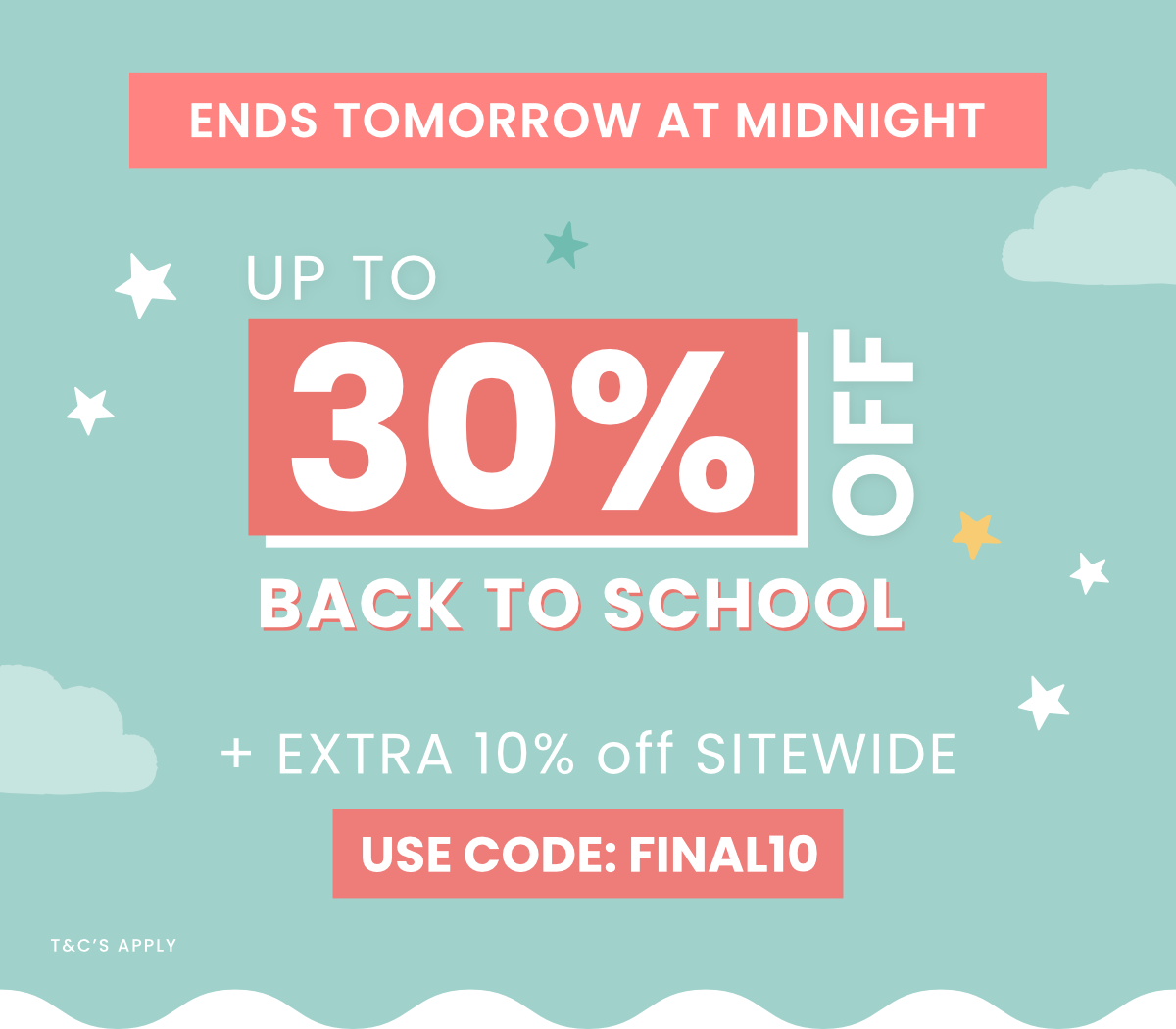 Up to 30% off Selected BTS