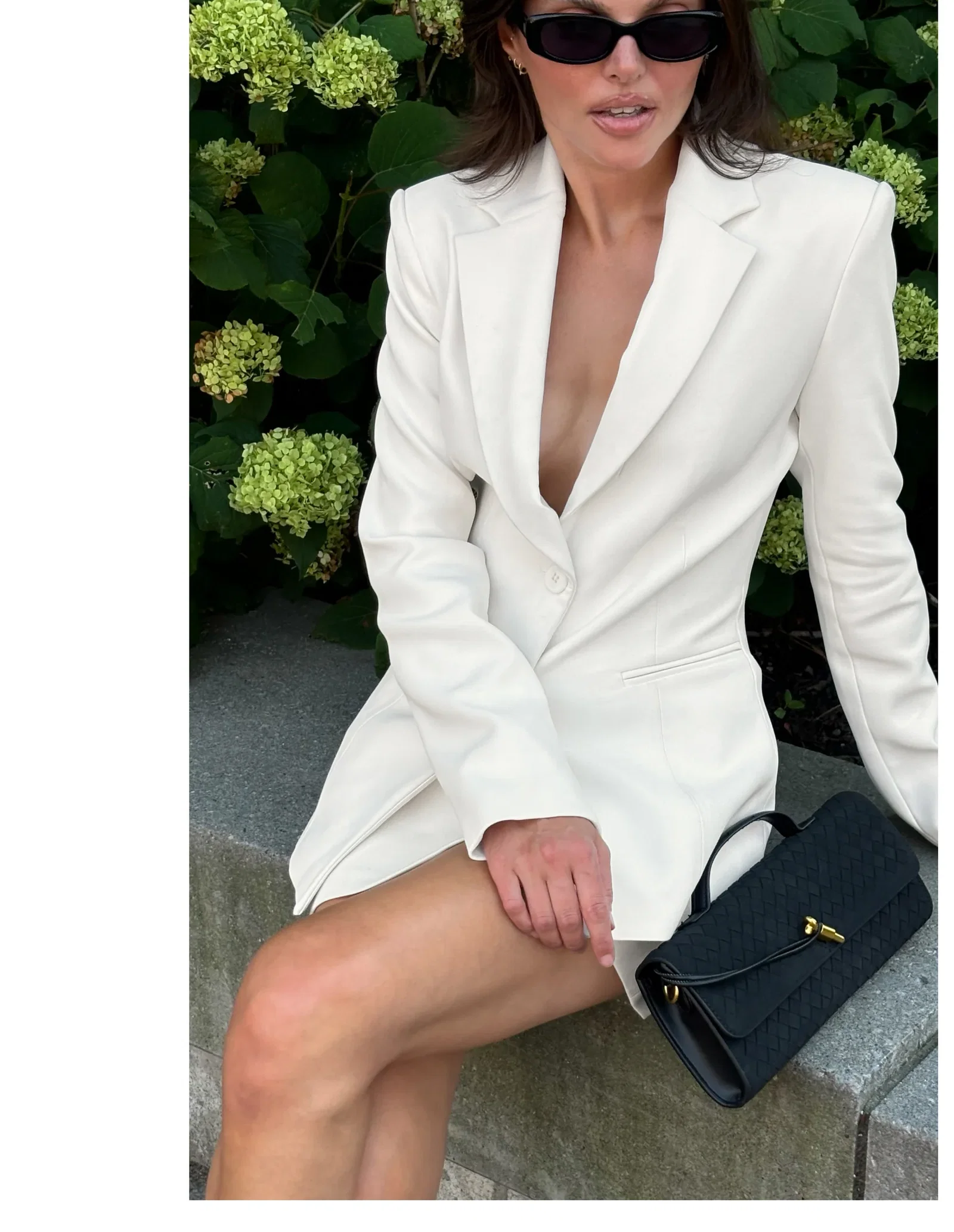 Anna Cinched Crepe Blazer
