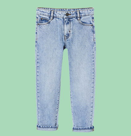 Boys' straight-leg jeans medium stone fit