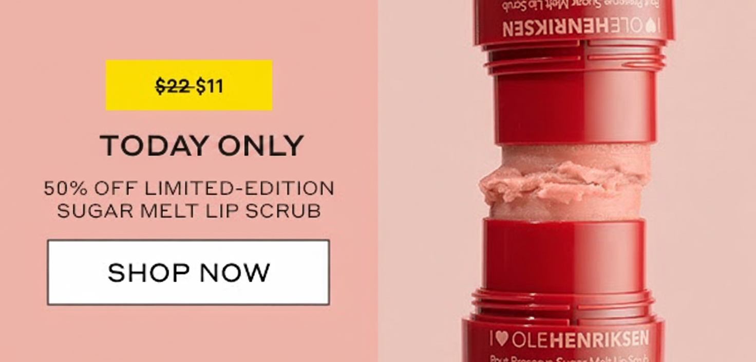 Sugar Melt Lip Scrub, 50% off today only. $11