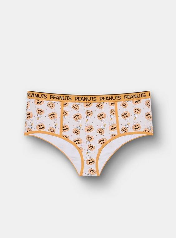 Peanuts Halloween Mid-Rise Cotton Cheeky Panty