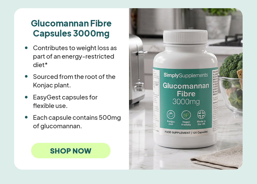 Glucomannan Fibre Capsules 3000mg