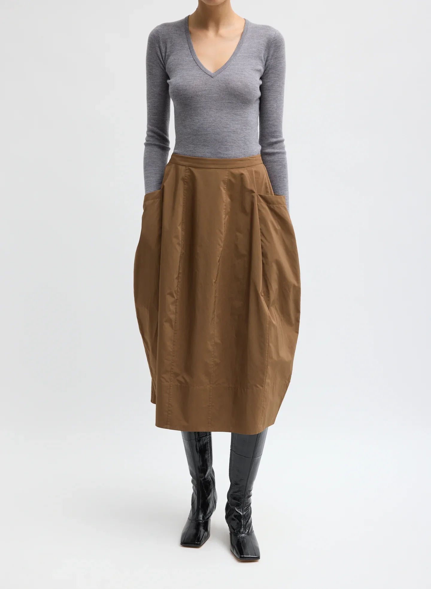 Image of Nylon Lantern Skirt
