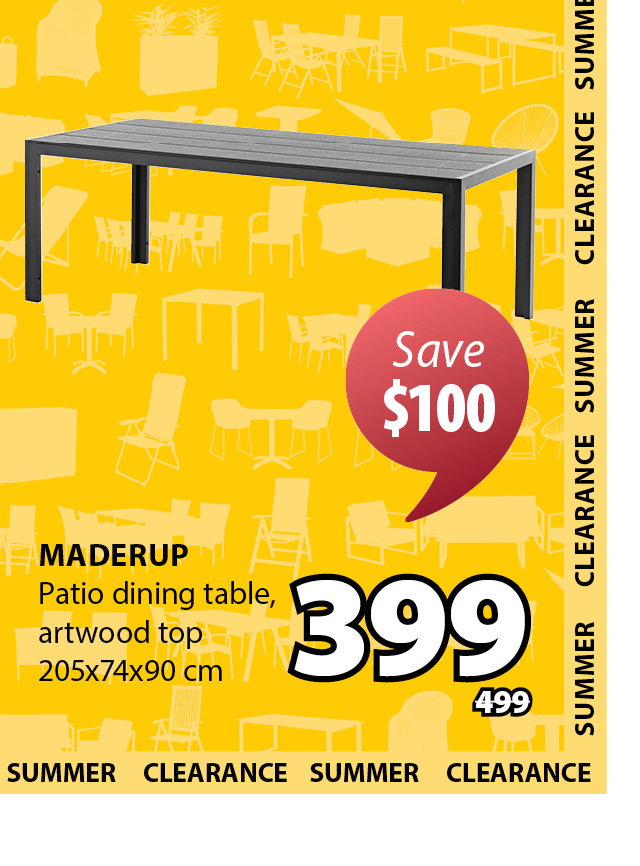 MADERUP Patio dining table | Save $100