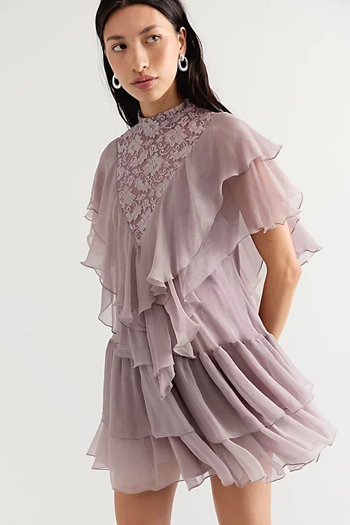 Nigel Preston Ana Lace Mini Dress