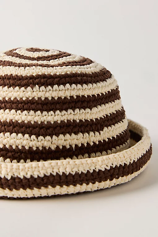 Striped Crochet Sailor Hat