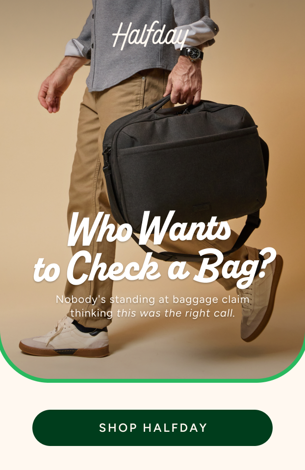 who wants to a check a bag? 