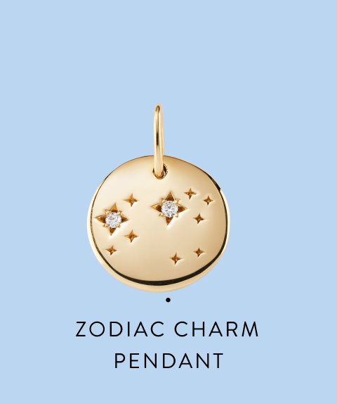 Zodiac Charm Pendant.