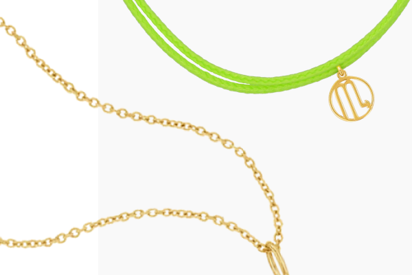 Zodiac Charm Cord Bracelet