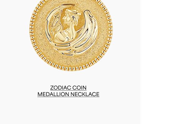 Zodiac Coin Medallion Necklace