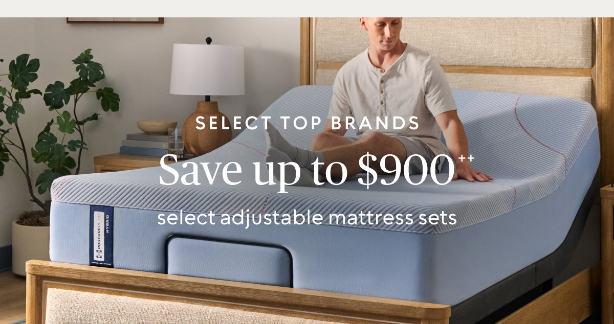 Save up to $900++ on select adjustable mattress sets