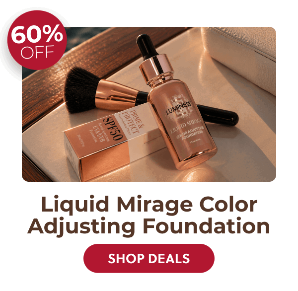 LIQUID MIRAGE COLOR ADJUSTING FOUNDATION: Adapts to your skin tone for flawless, radiant match every day.