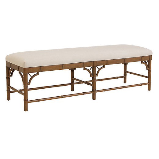 Dayna Bench with Sandberg Parchment Seat