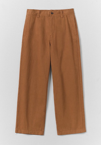Jude Cotton Canvas Wide Leg Trouser