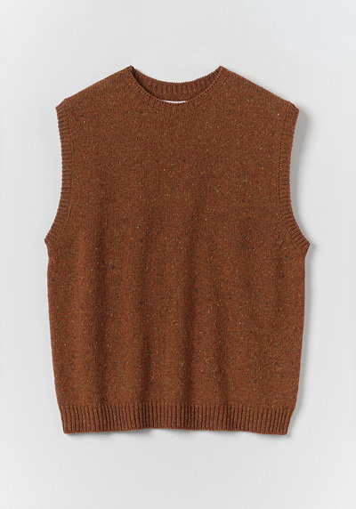 Donegal Wool Crew Neck Tank
