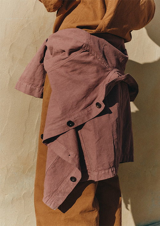 Arlo Garment Dyed Herringbone Jacket