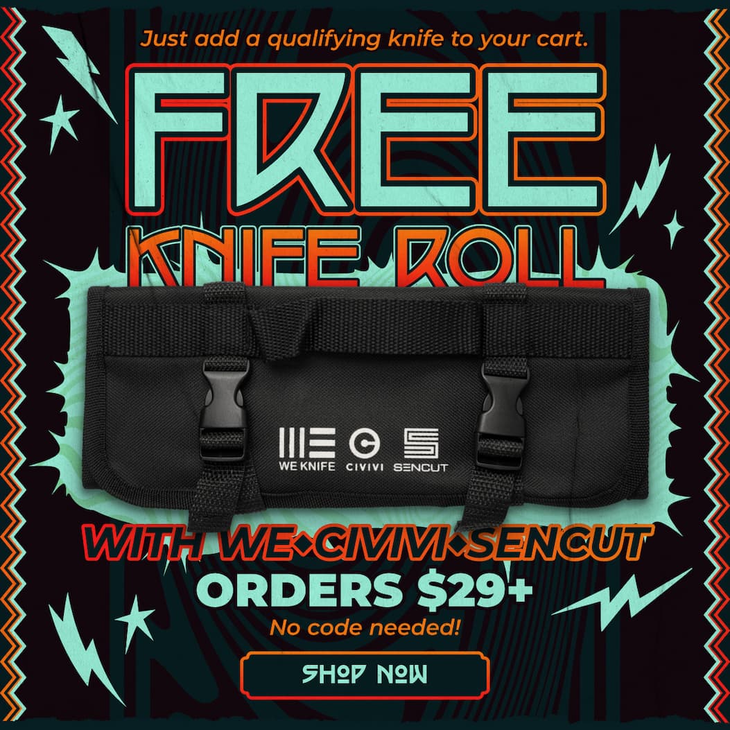 FREE Knife Roll With WE/CIVIVI/SENCUT Orders $29+