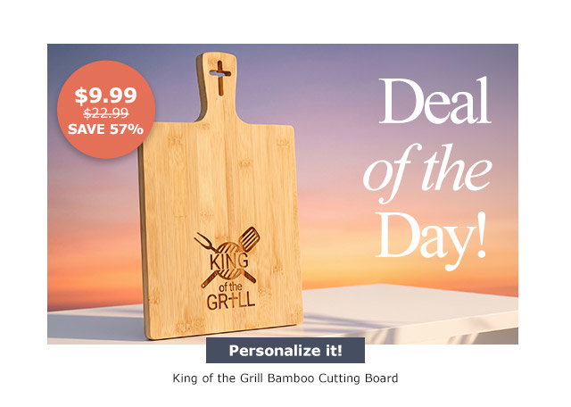 Deal of the Day | King of the Grill Bamboo Cutting Board