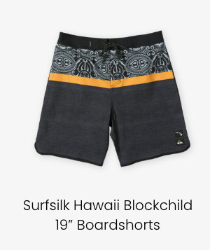 Surfsilk Hawaii Blockchild 19" Boardshorts - handles heavy use and saltwater without sacrificing comfort.