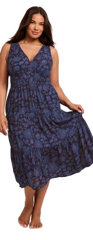Zahira Floral Blue