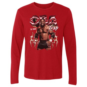 Men's 500 Level Red Oba Femi Pose Long Sleeve T-Shirt