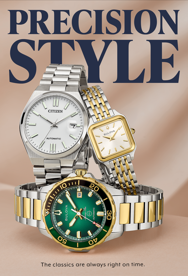  Precision Style. Shop Watches