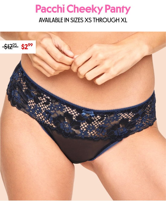 Pacchi Cheeky Panty - AVAILABLE IN SIZES XS THROUGH XL