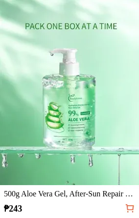 500g Aloe Vera Gel, After-Sun Repair Cream, Deep Moisturizing And Soothing, Brightens Complexion, Lightweight And Non-Greasy, Quickly Absorbing Powerful Moisturizing Cream For Face And Body