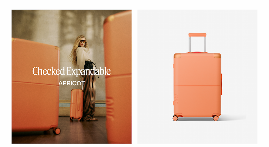 Checked Expandable Apricot
