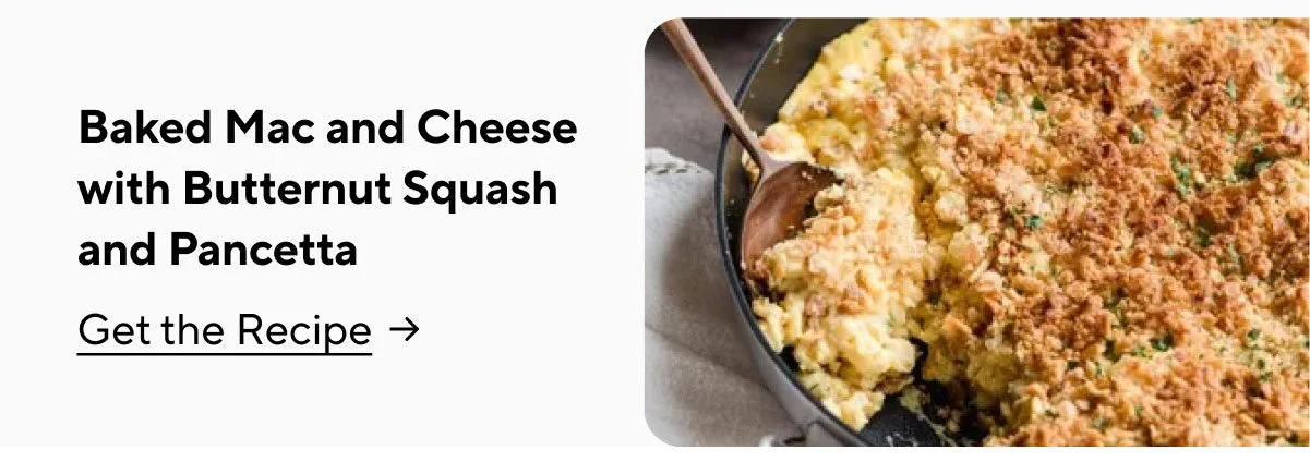 Baked Mac And Cheese With Butternut Squash And Pancetta