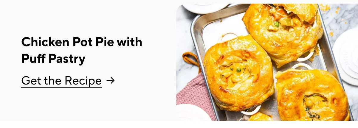 Chicken Pot Pie Puff Pastry