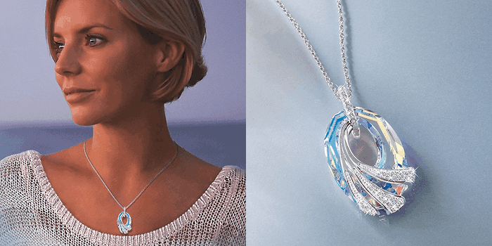 The Shimmering Sea Crystal Pendant