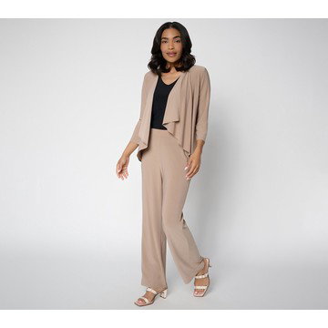 Attitudes by Renee Petite Wardrobe Warriors 2PC Como Jersey Set