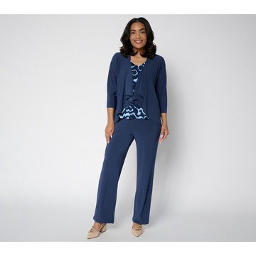 Attitudes by Renee Regular Wardrobe Warriors 2PC Como Jersey Set