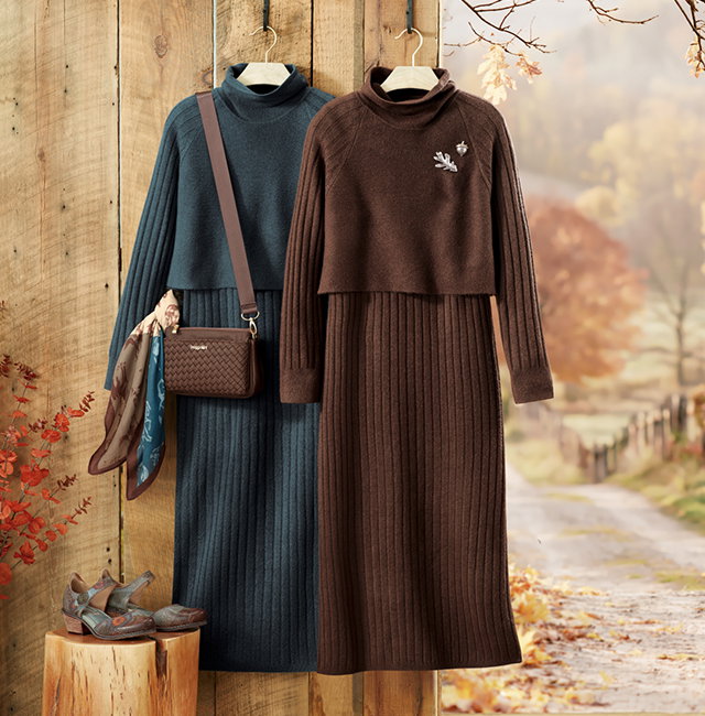 Popover Sweater Dress hanging shot
