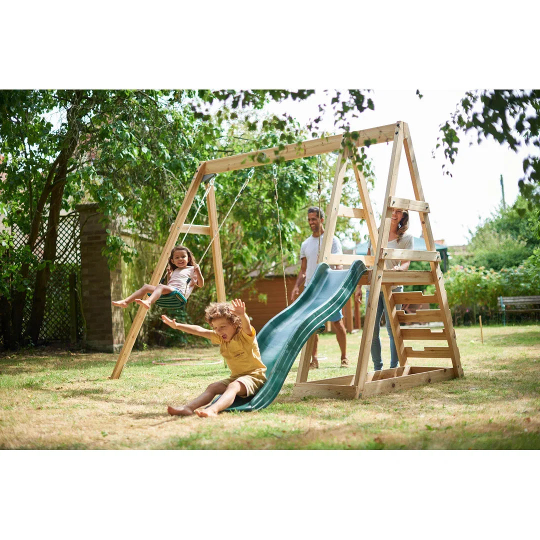 Plum Play Tamarin Double Swing Set and Slide