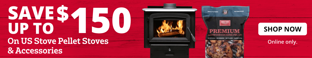 Save $150 on US Stove Pellet Stoves