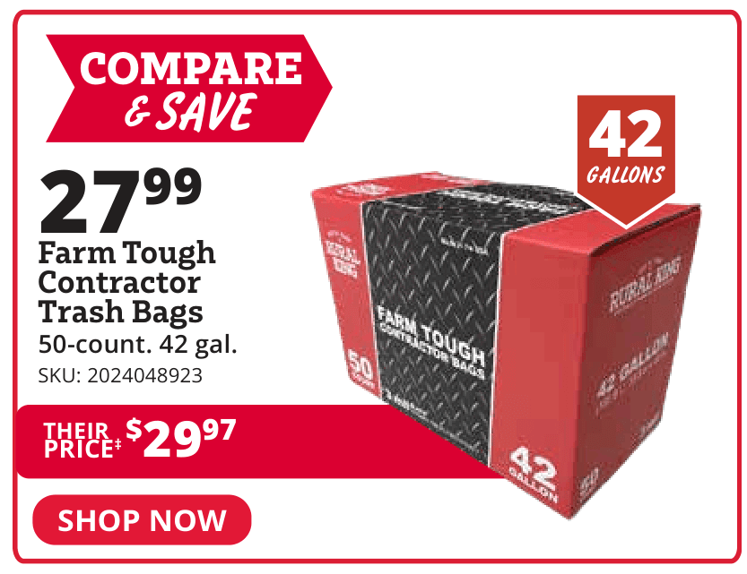 farm tough trash bags