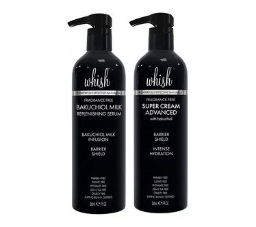 Whish 9oz Bakuchiol Milk Serum & Super Cream Advanced Set