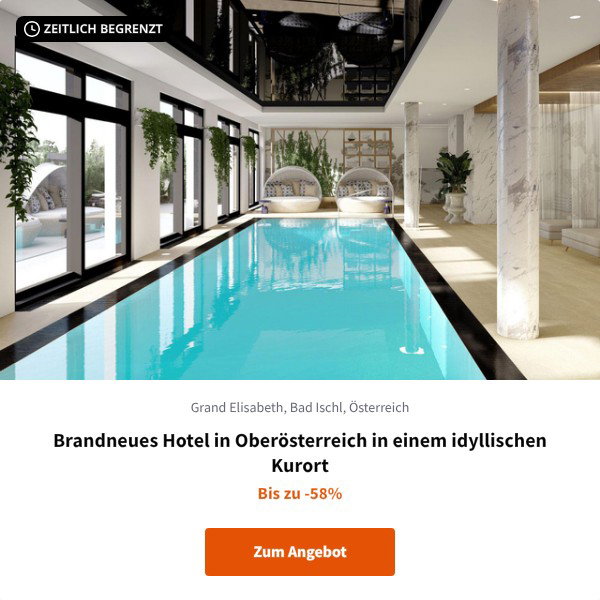 Brandneues Hotel in Oberösterreich in einem idyllischen Kurort