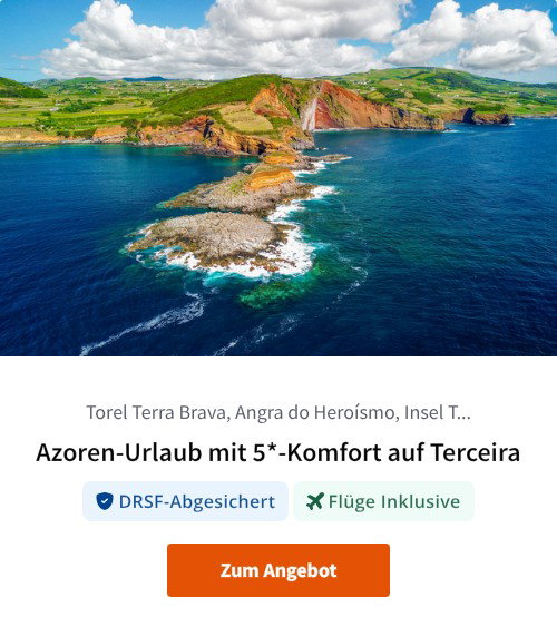 Azoren-Urlaub mit 5*-Komfort auf Terceira