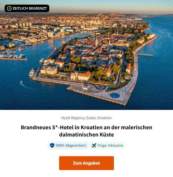 Brandneues 5*-Hotel in Kroatien an der malerischen dalmatinischen Küste