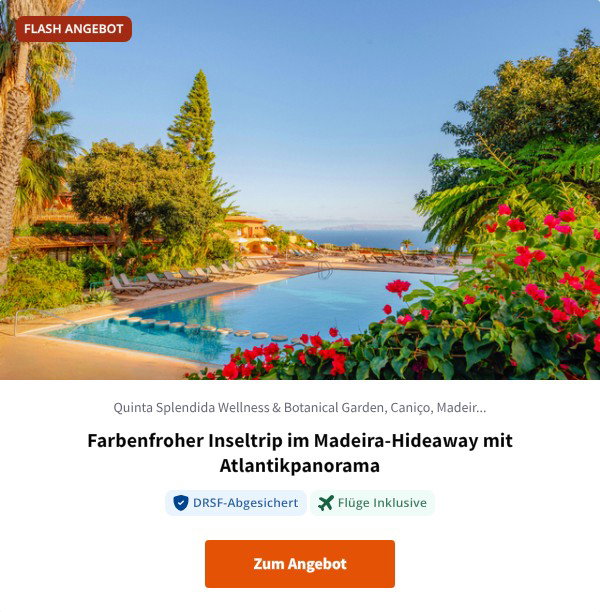 Farbenfroher Inseltrip im Madeira-Hideaway mit Atlantikpanorama