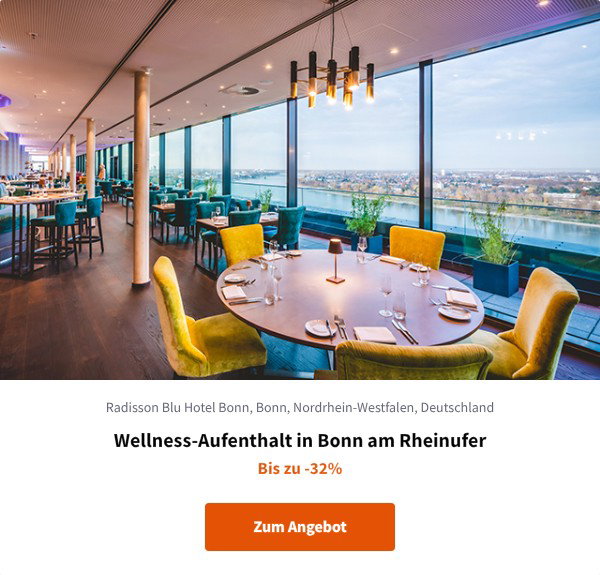 Wellness-Aufenthalt in Bonn am Rheinufer
